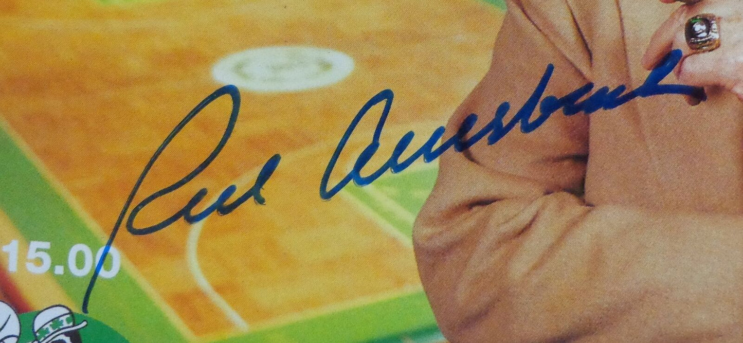 Red Auerbach Hof Signed 1995 Program Final Game