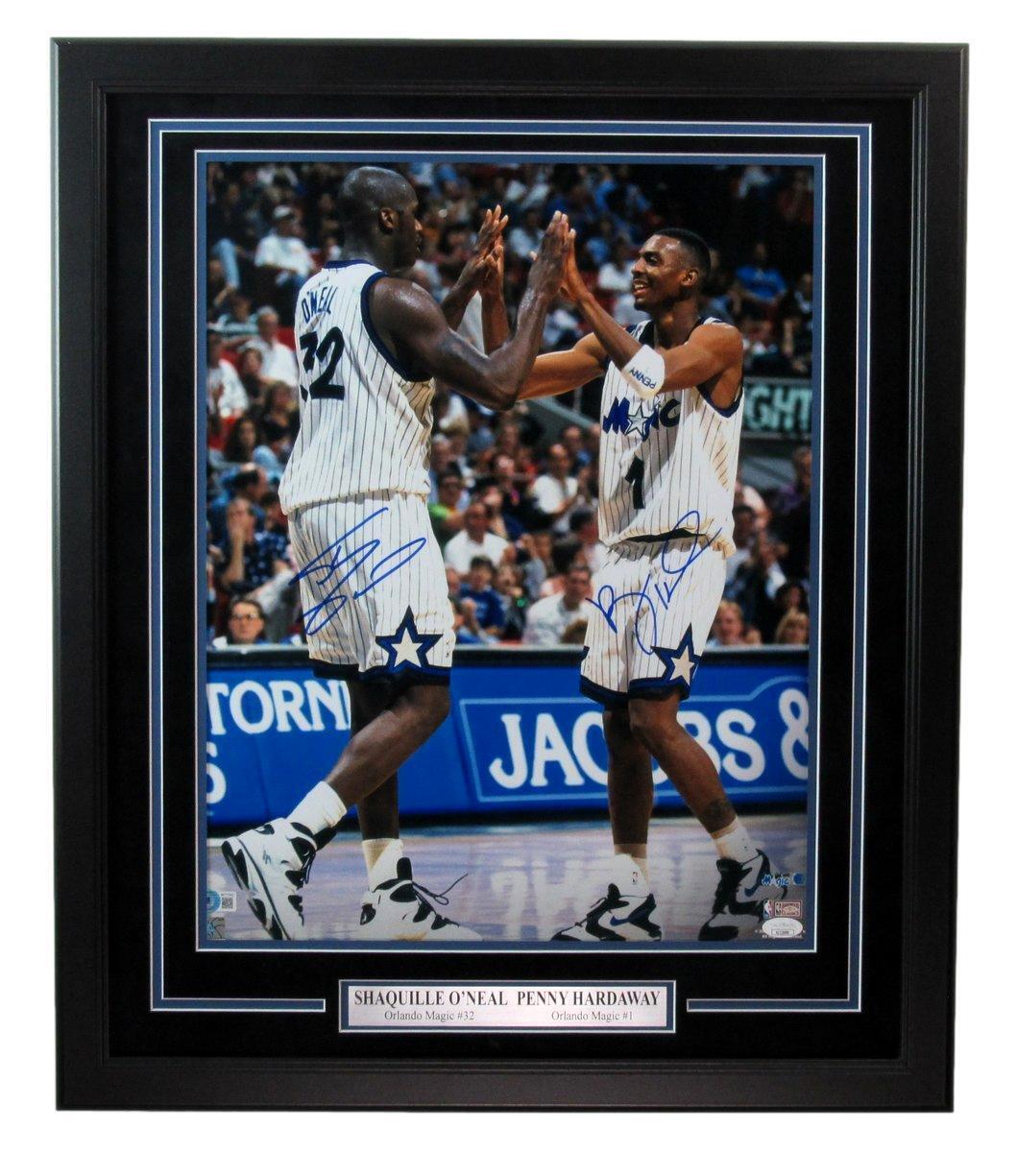 Shaquille Shaq O'Neal/Penny Hardaway Autographed