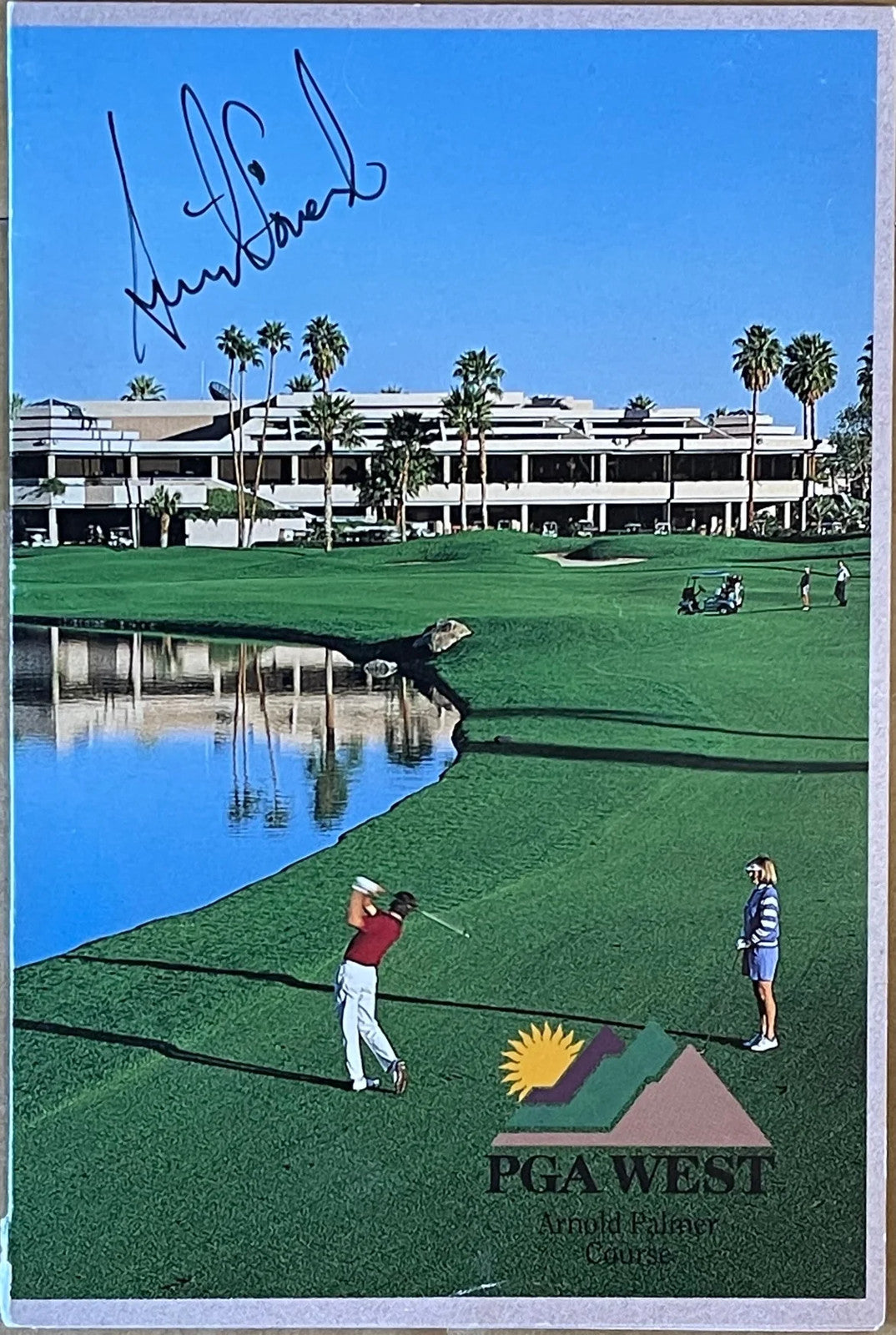 Annika Sorenstam Autographed Pga Score Card