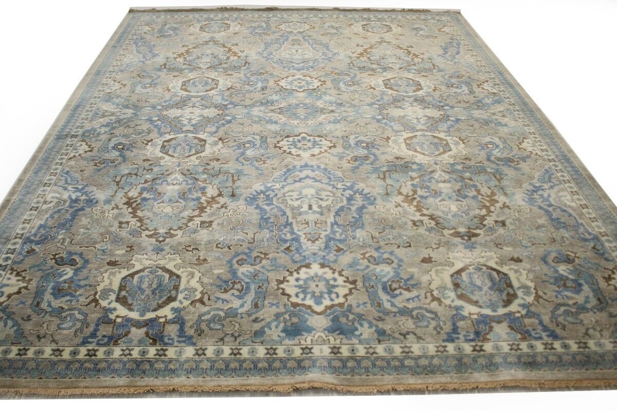 9X12 Ft Handmade Classic Osh Chobi Floral Rug