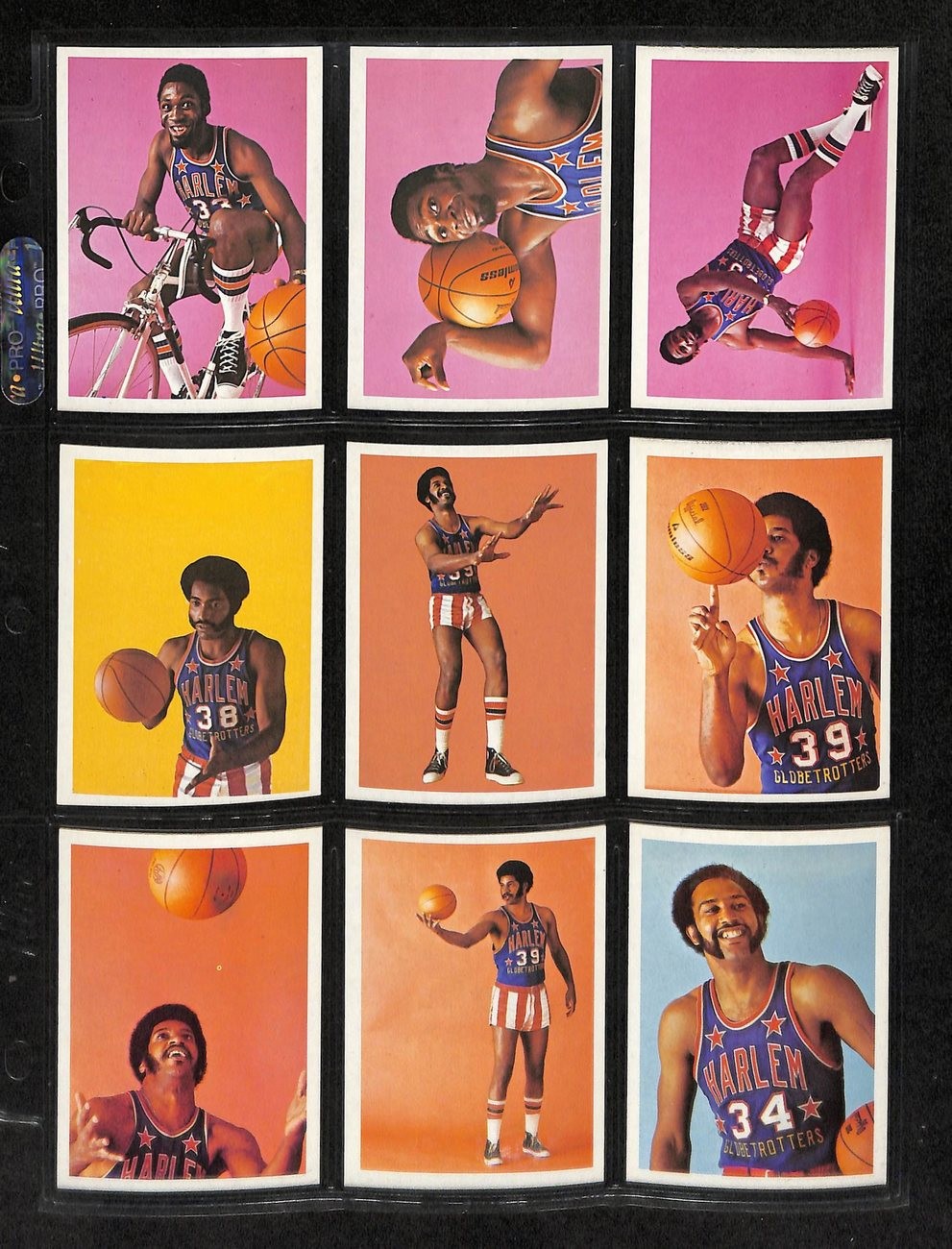 1971 Fleer Harlem Globetrotters Basketball Complete Set (84) 197411