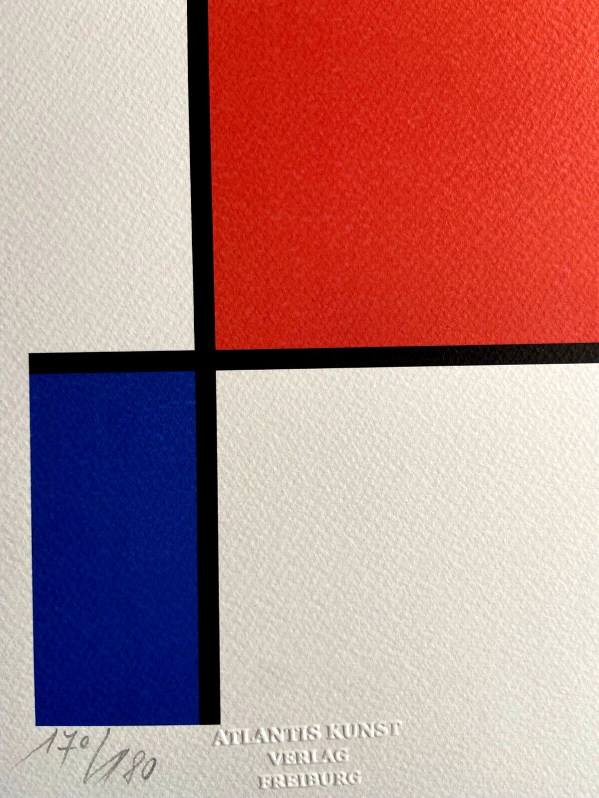 Piet Mondrian Lithograph Coa Signed Stamped
