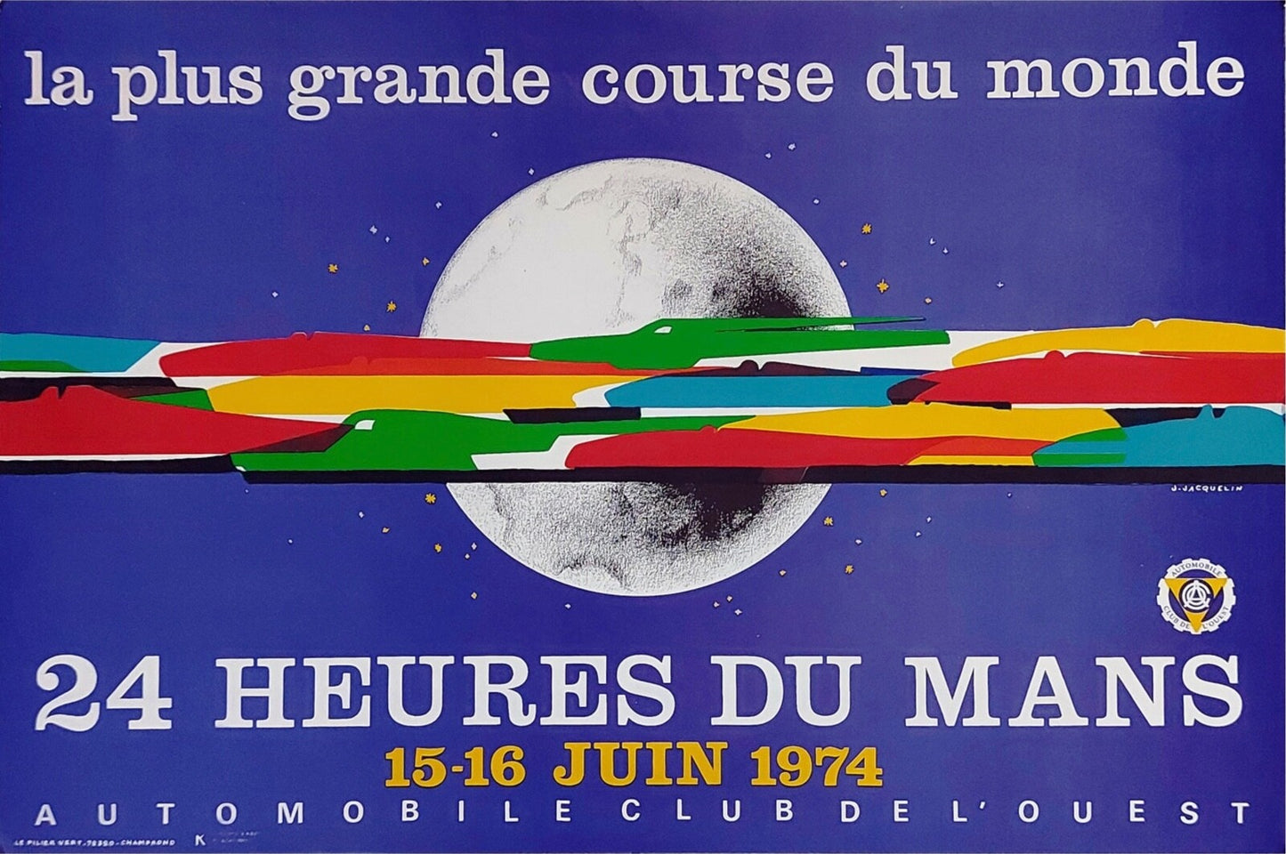 1974 24 Hours Du Mans Jean Jacquelin Original (Lemans) In Excellent Condition