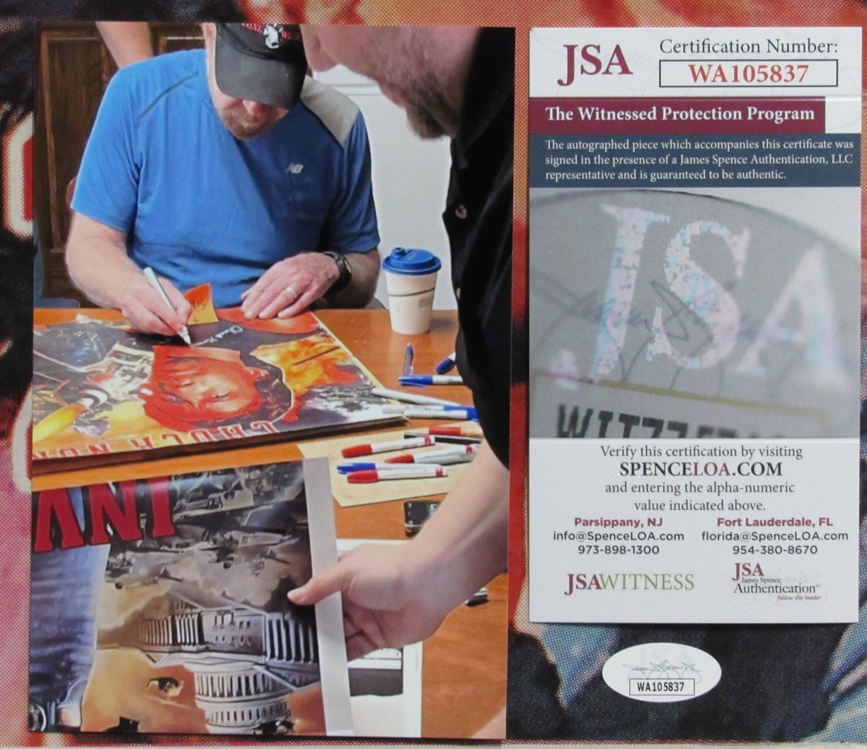 Chuck Norris Autographed Movie Poster 27X38 "Delta Force 2" Movie Jsa