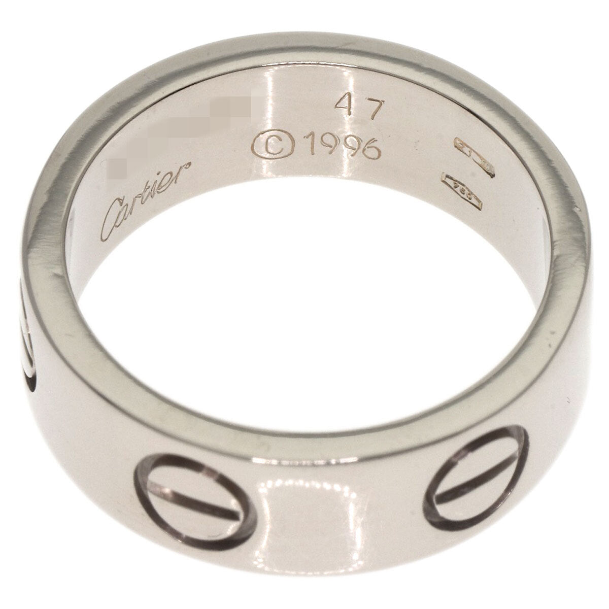 Cartier Ring Love Ring #47 K18 White Gold