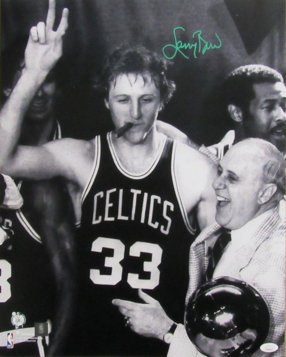 Larry Bird Hof Signed/Auto 16X20 Photo Boston