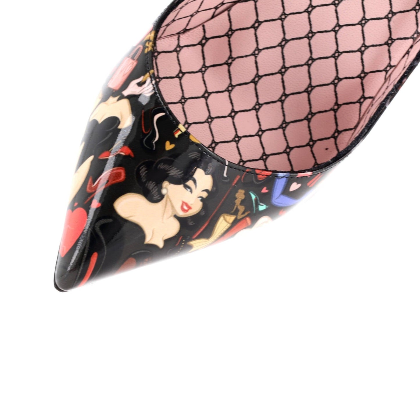Christian Louboutin Women'S Hot Chick Pumps Printed Patent 100