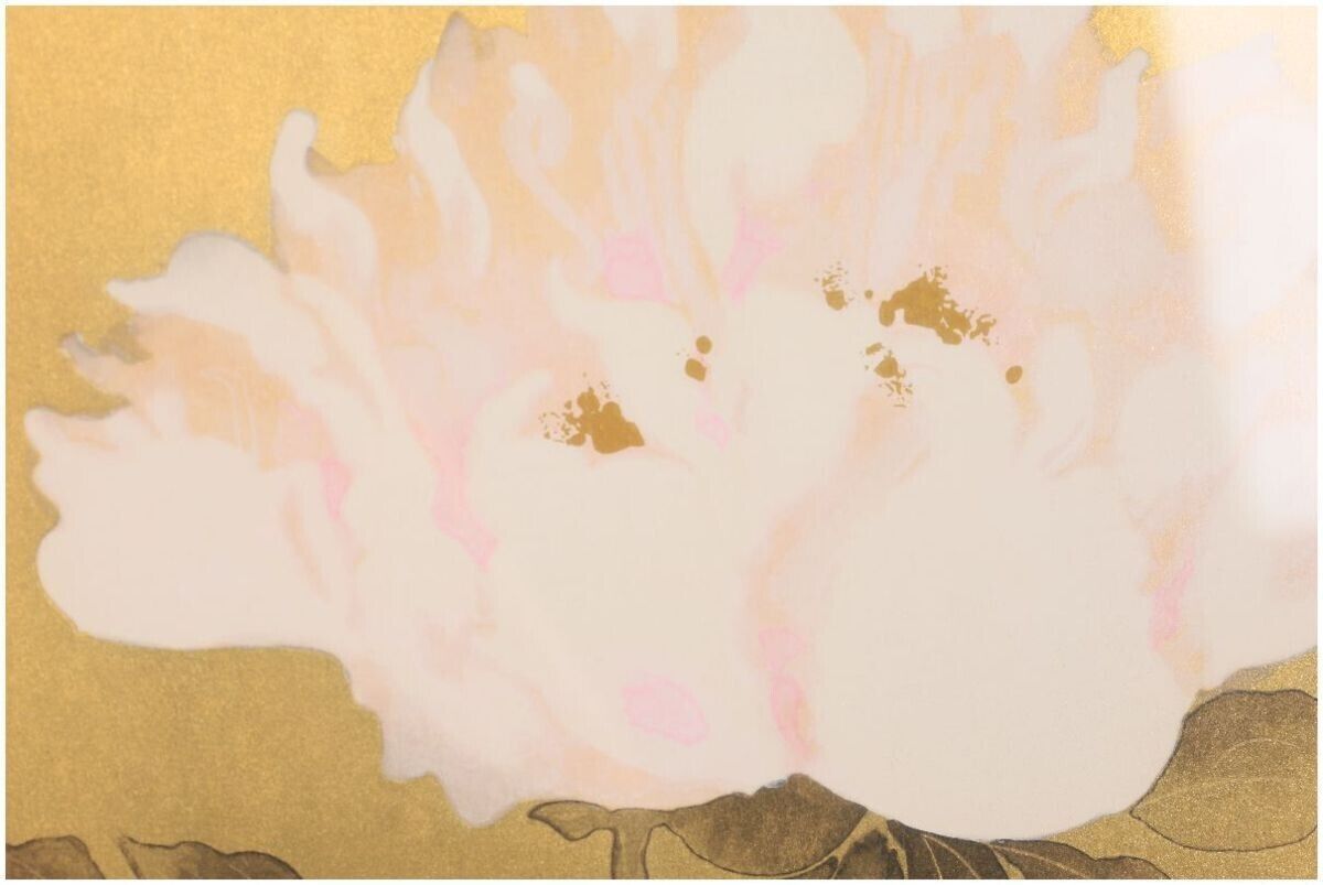 Matazo Kayama -White Peony Original Woodblock
