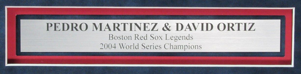 Pedro Martinez/David Ortiz Dual-Autographed 16X20