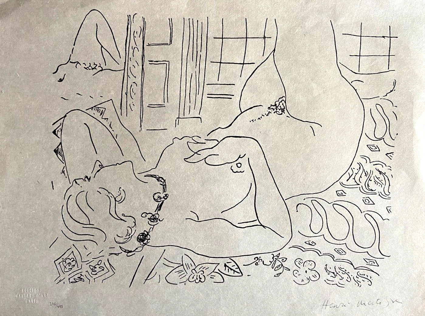 Henri Matisse Lithograph 1960 Signed Contract Numbered Collection