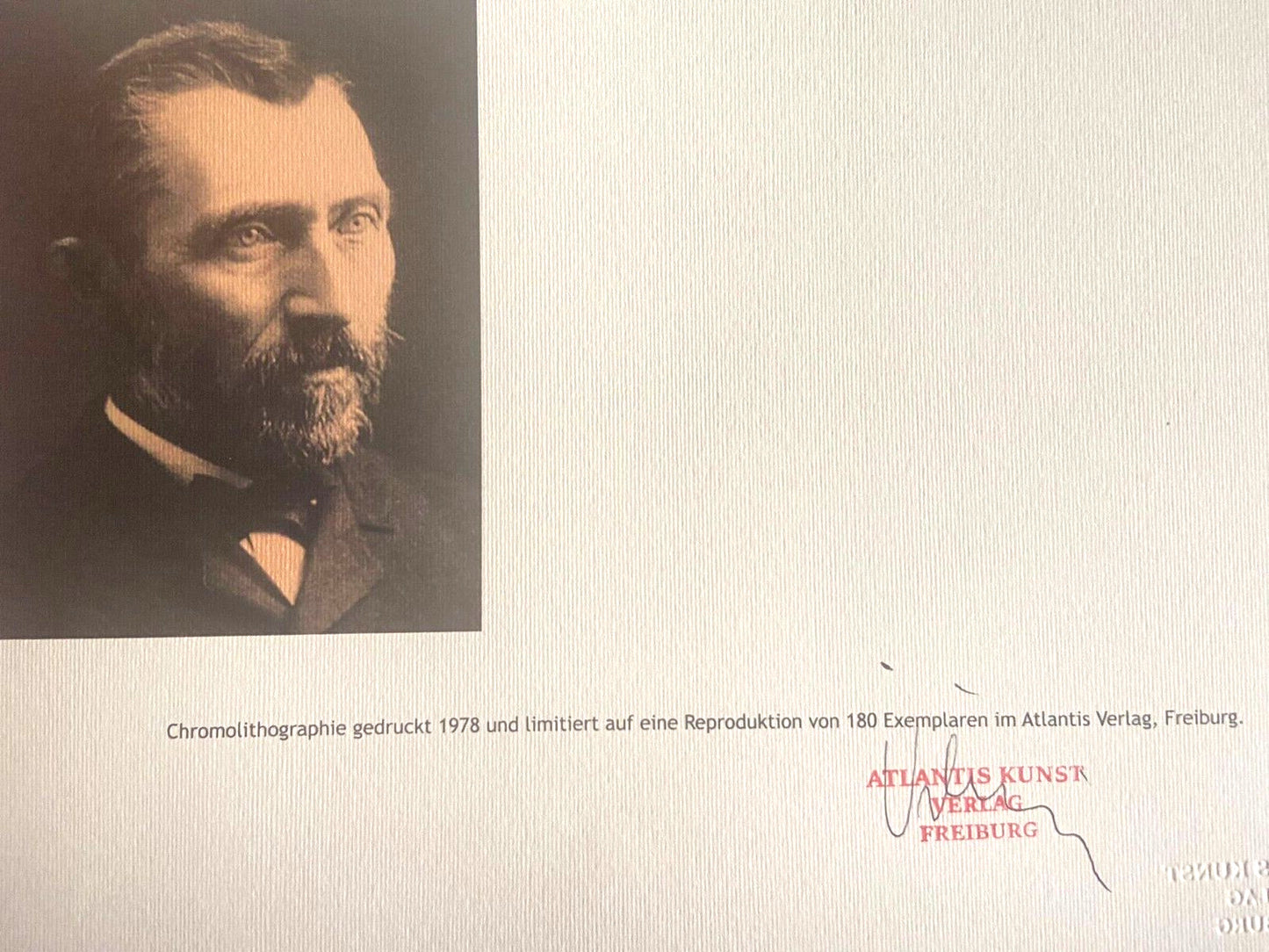 Vincent Van Gogh Lithograph Coa Signed Numbered