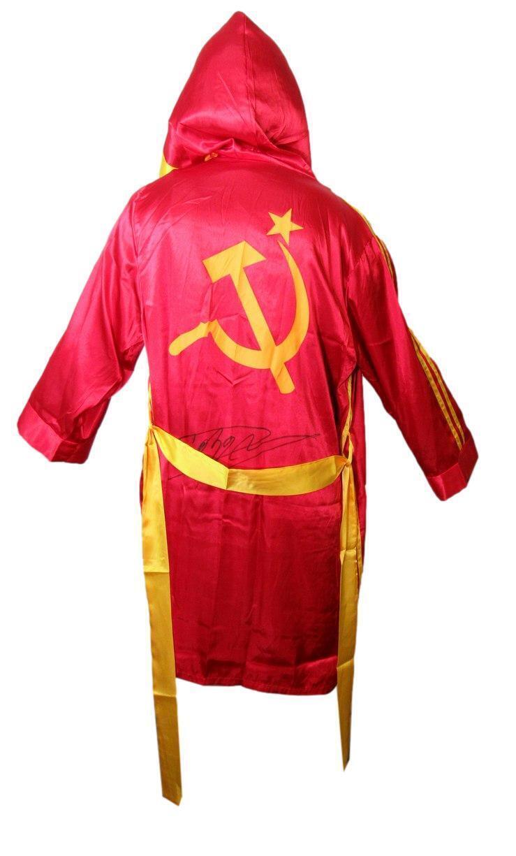 Dolph Lundgren Autographed Rocky Iv Ivan Drago Boxing Robe Psa/Dna 179999