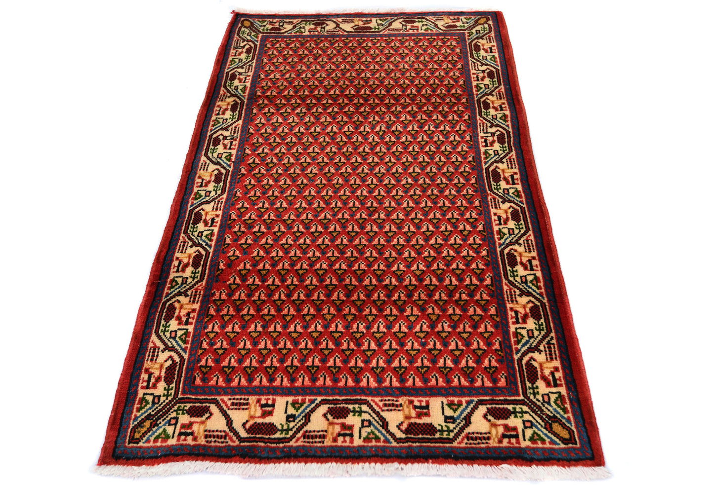 2X4 Ft Tribal Paisley Floral Design Oriental Rug