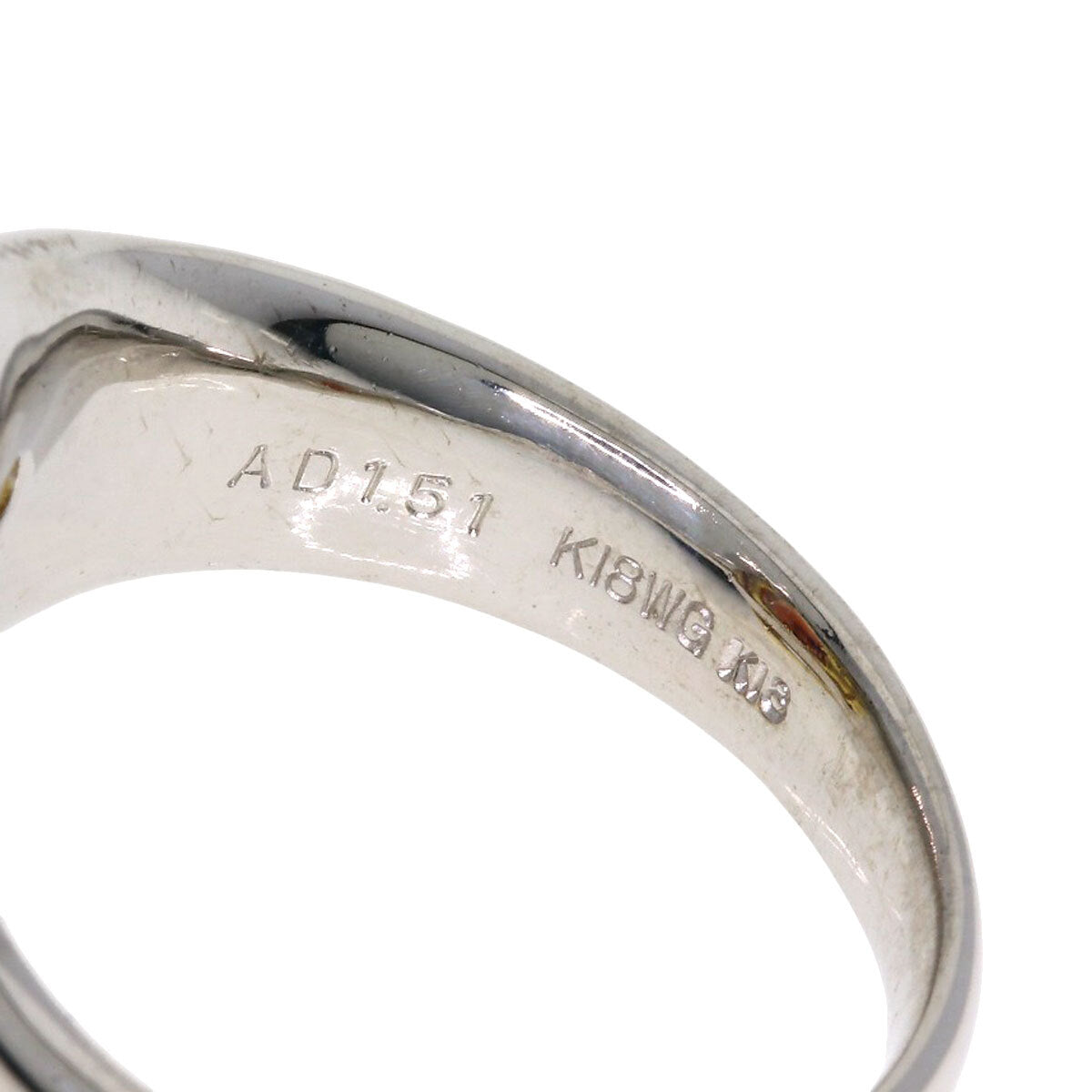 1.51Ct Andesin Diamond Ring K18 White Gold 18K