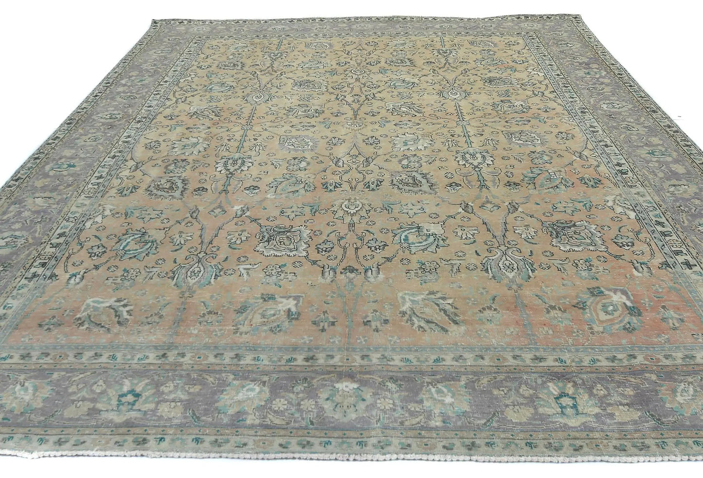 Semi-Antique Vintage Oriental Rug 9'8X12'5 Ft