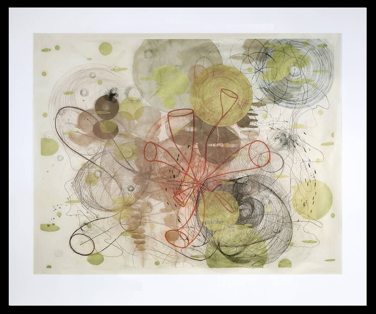 Judy Pfaff Original Lithograph Paper Signed