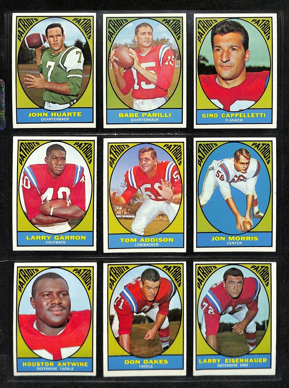 1967 Topps Football Card Complete Set (1-132)