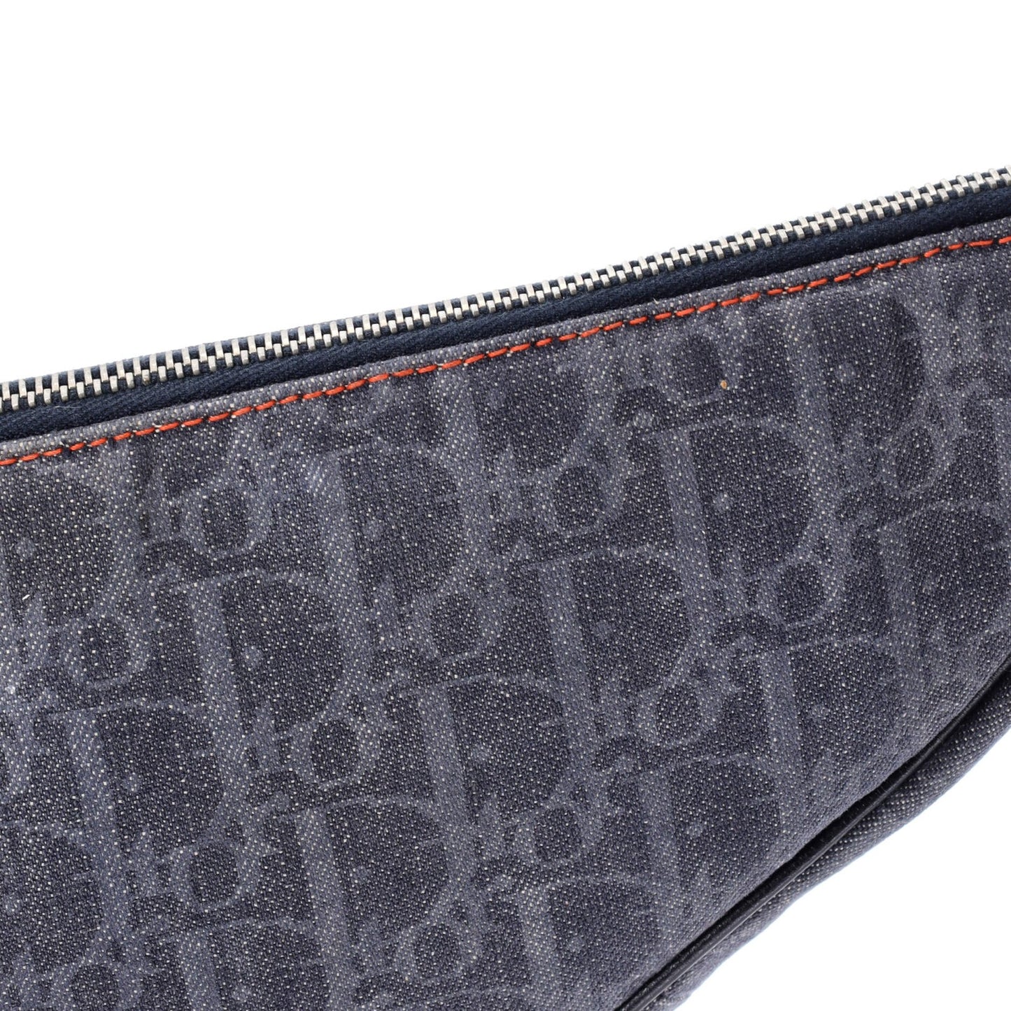 Christian Dior Vintage Saddle Bag Diorissimo Denim Mini