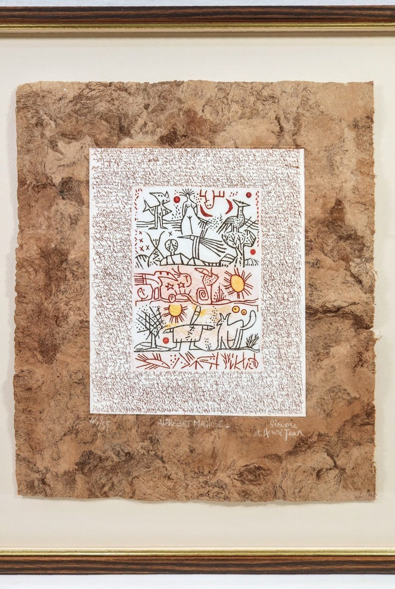 Simone & Henri Jean "Alphabet Magique 2" 1999 Etching Artist Signed Limited 55