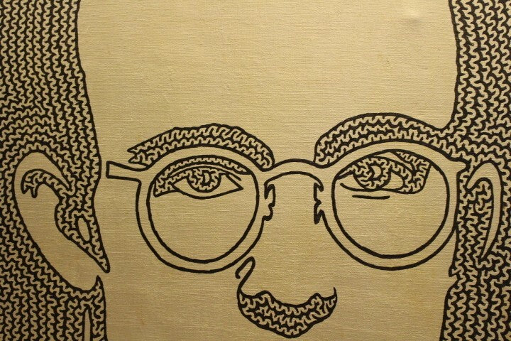 Ken Hamazaki "Keith Haring" Original Acrylic On Canvas Painting Signed Framed