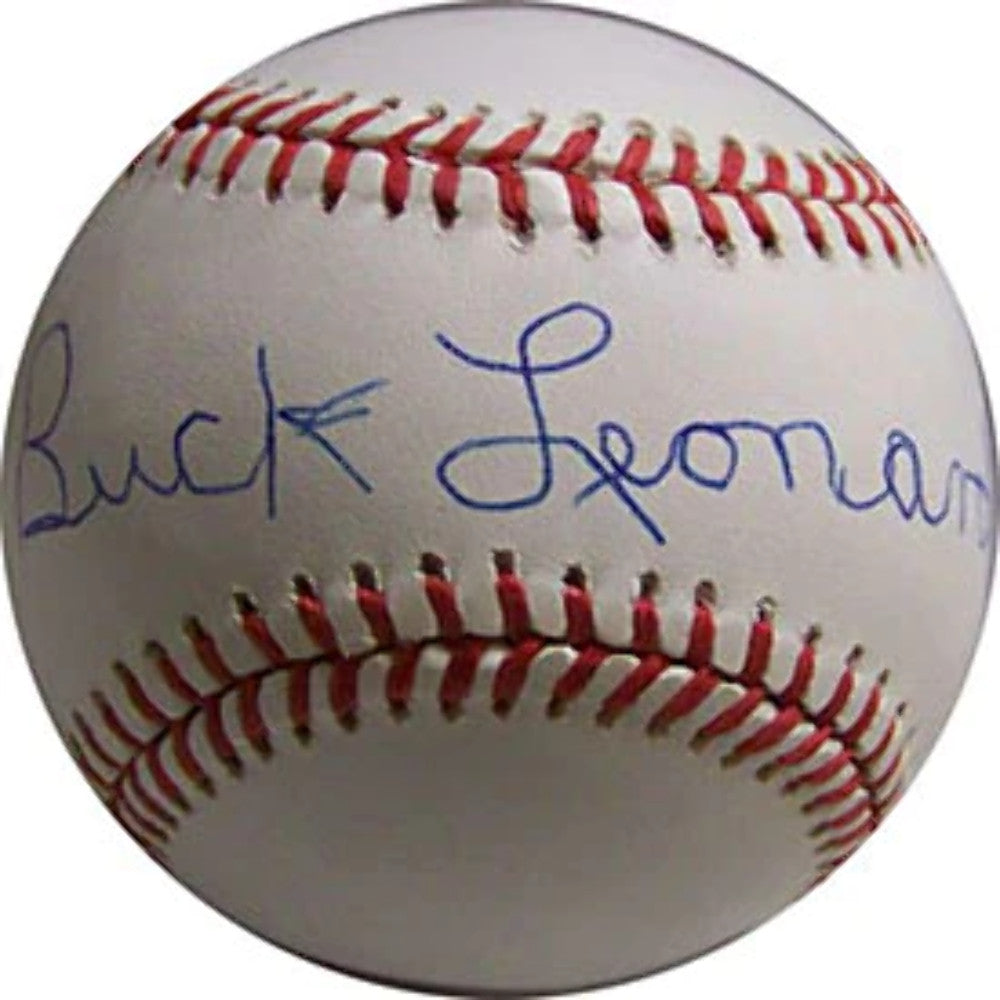 Buck Leonard Autographed National League Baseball (James Spence)