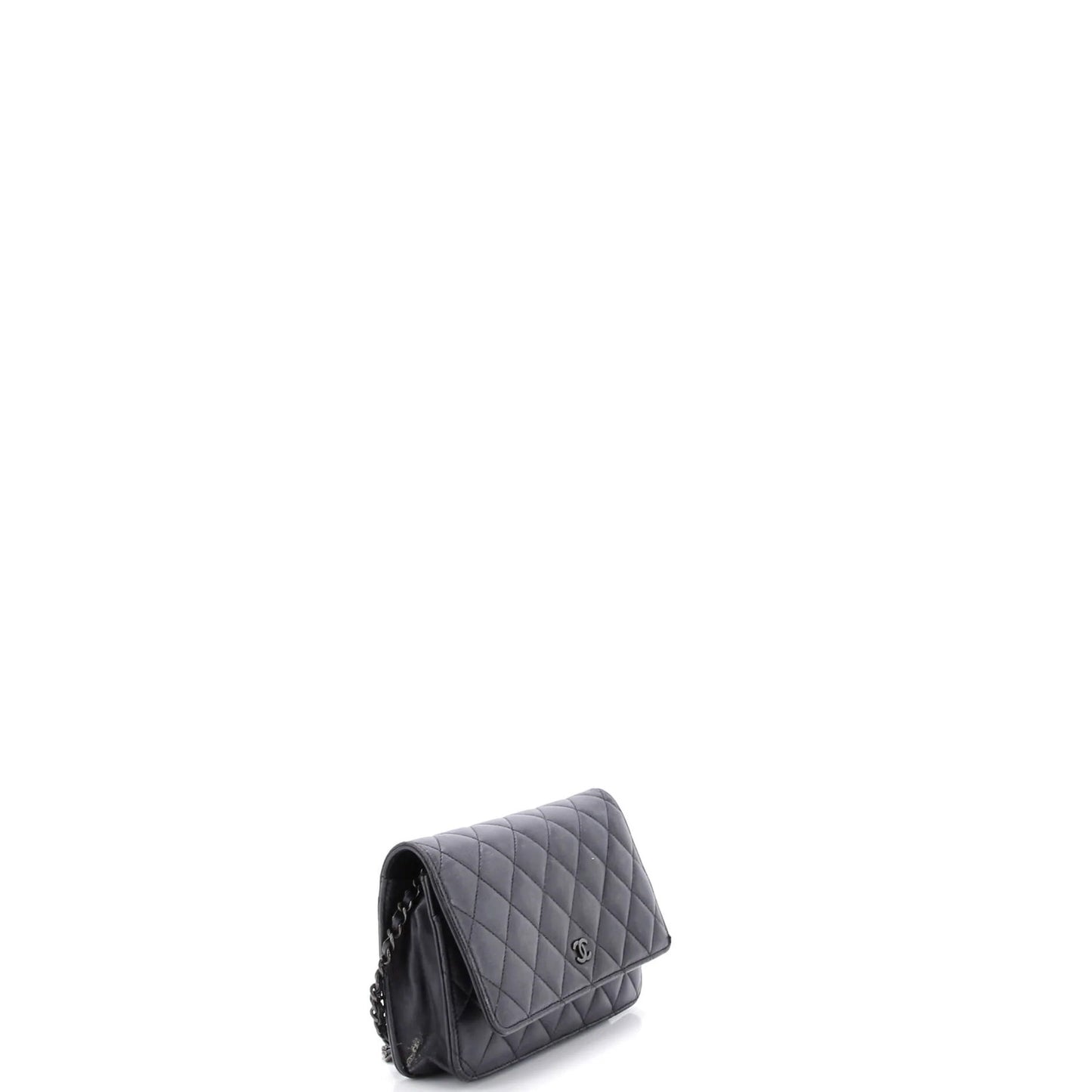 Chanel So Black Wallet On Chain Quilted Lambskin