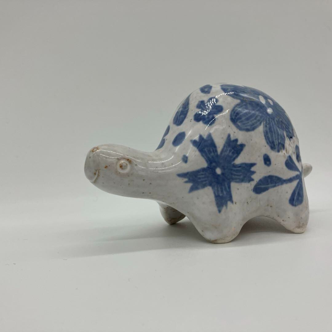 Blue Makoto KagoshimaTurtle Figurine
