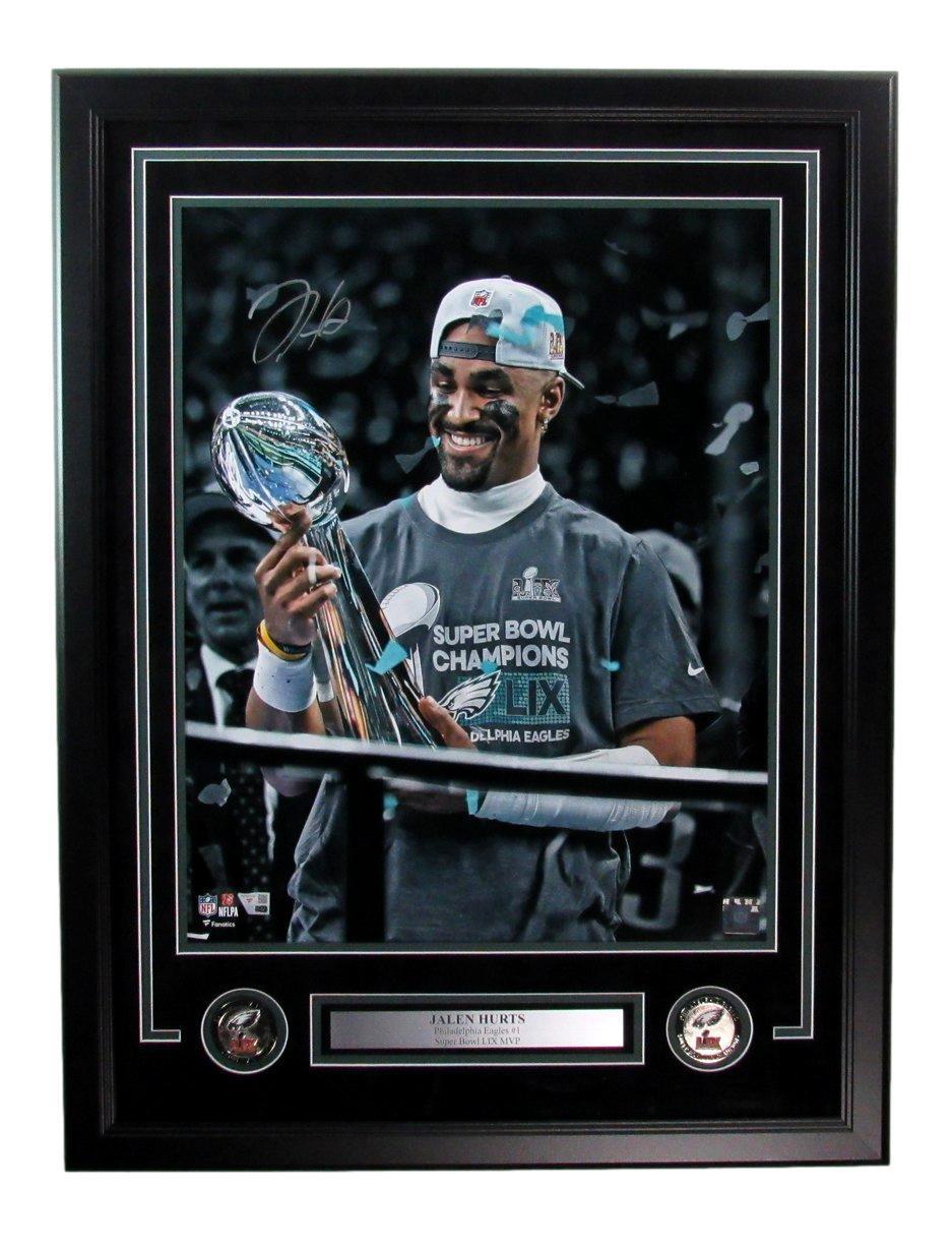 Jalen Hurts Autographed 16X20 Super Bowl Lix