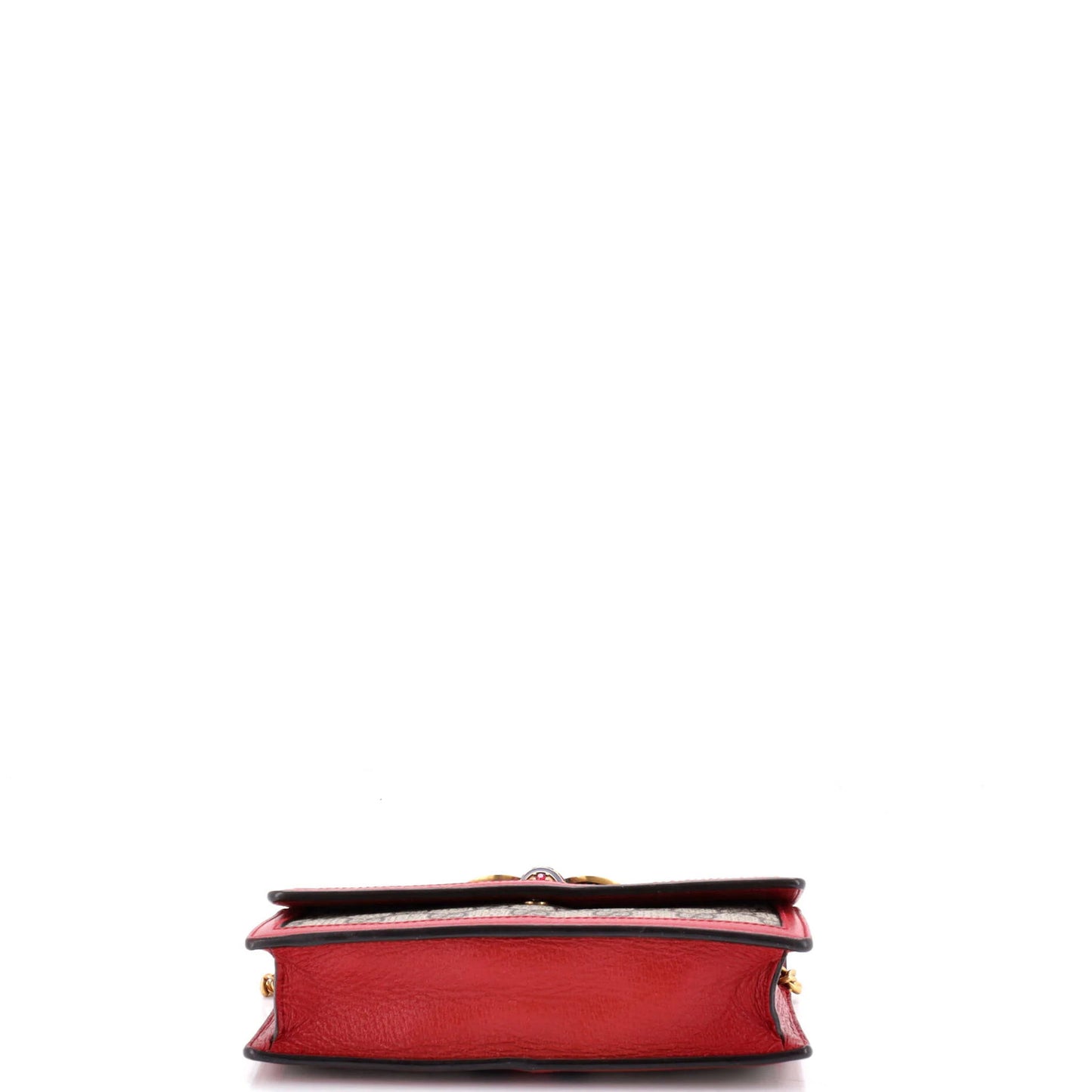 Gucci Queen Margaret Chain Wallet Gg Coated Canvas Mini