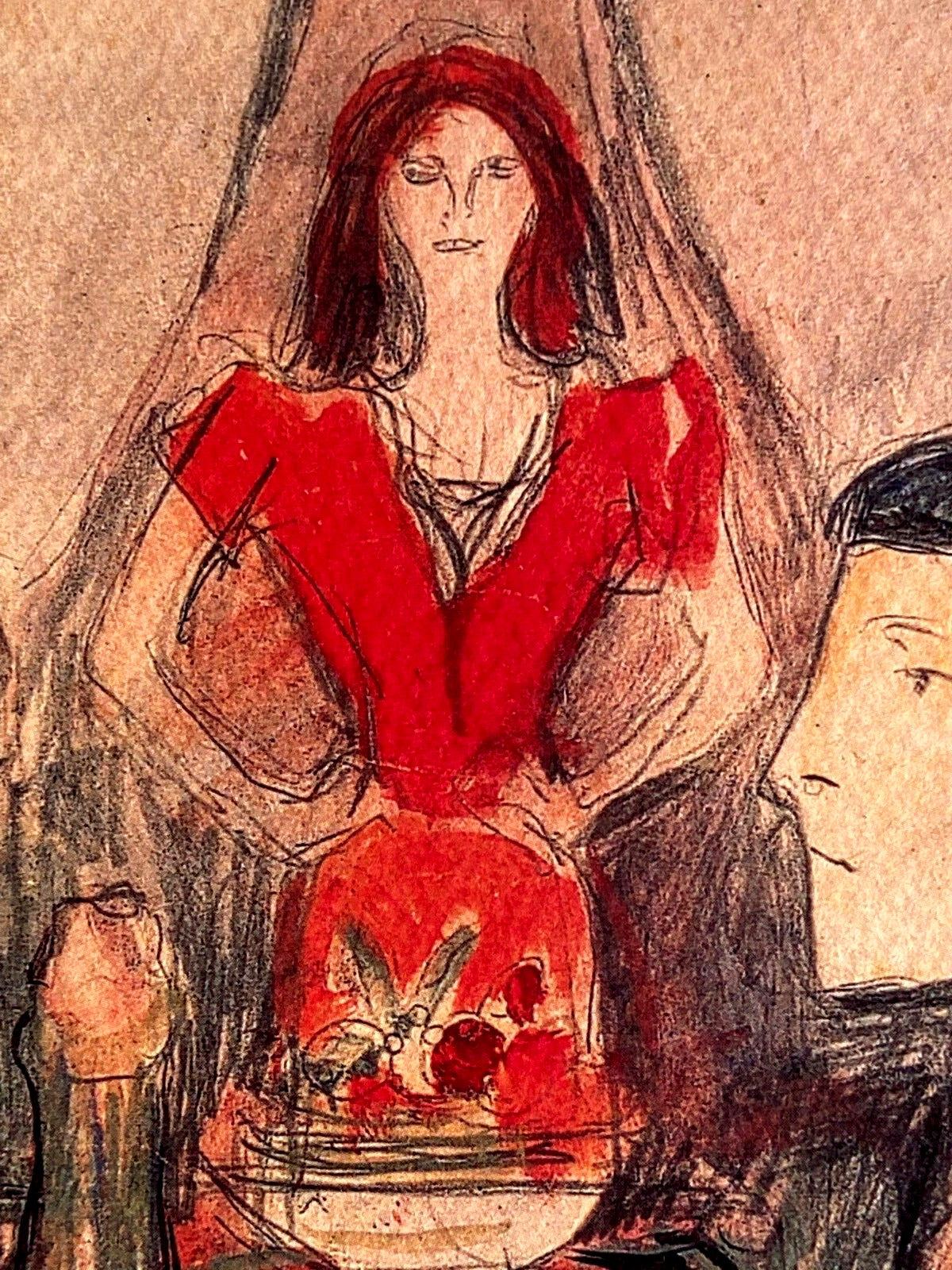 Edvard Munch Lithograph Coa Numbered A Hand