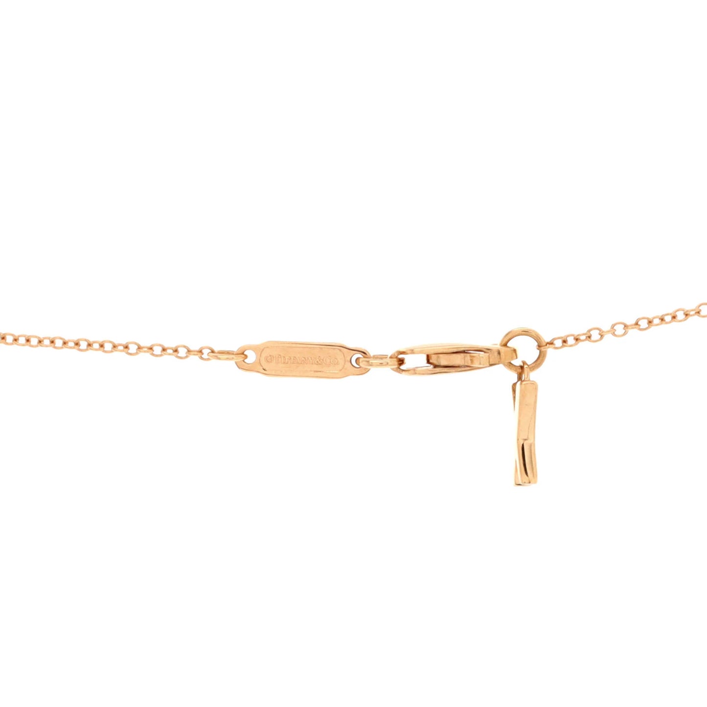 Tiffany & Co. Atlas X Open Pendant Necklace 18K Rose Gold