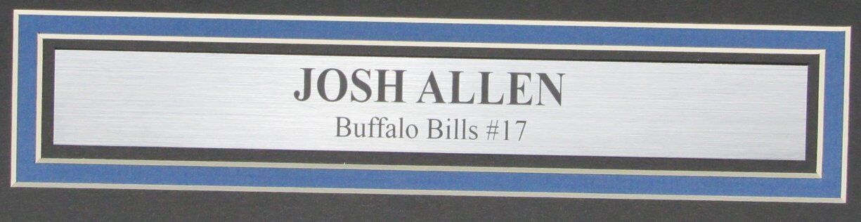 Josh Allen Autographed 16X20 Framed Photo Buffalo