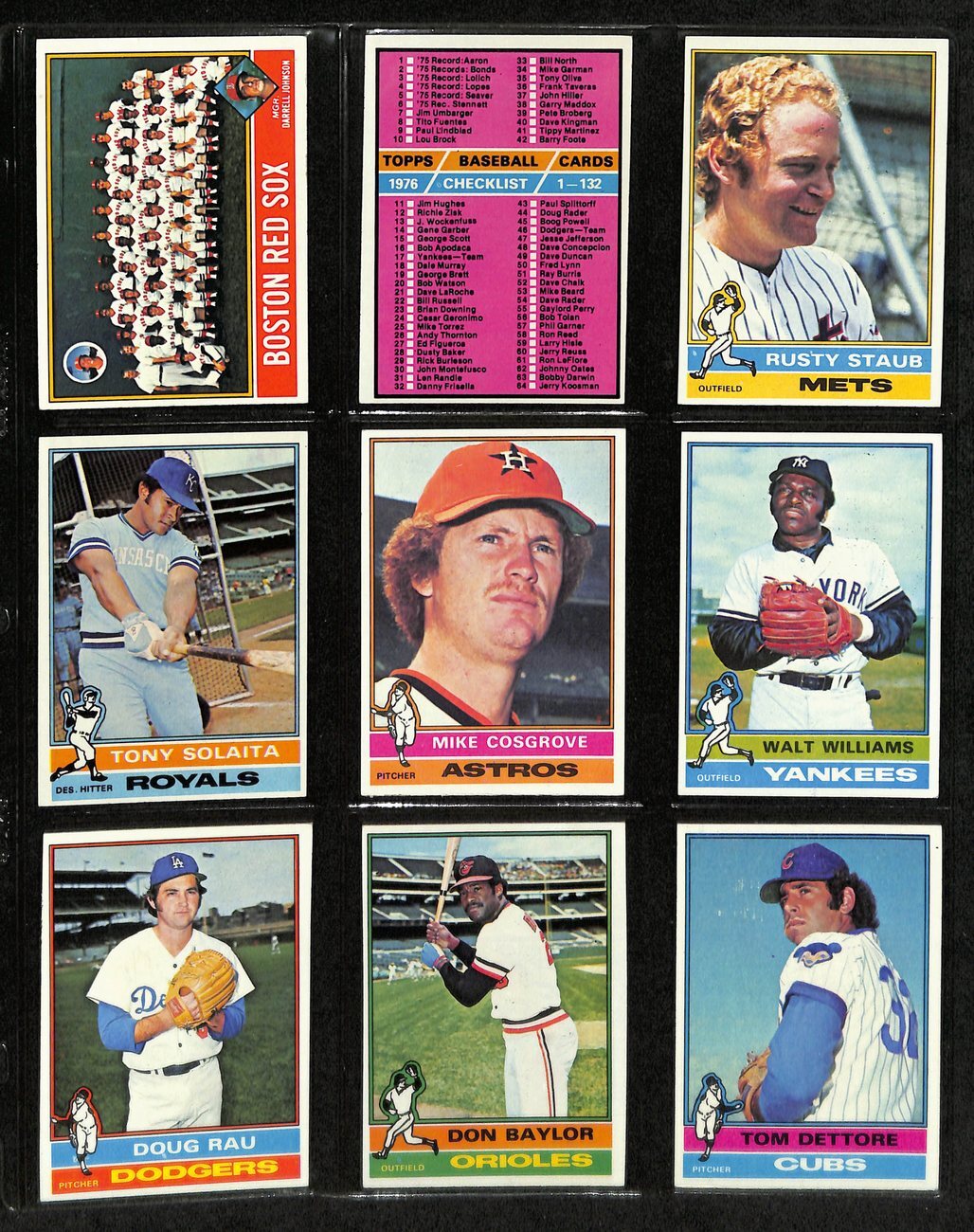 1976 Topps Baseball W/Traded Complete Set Brett