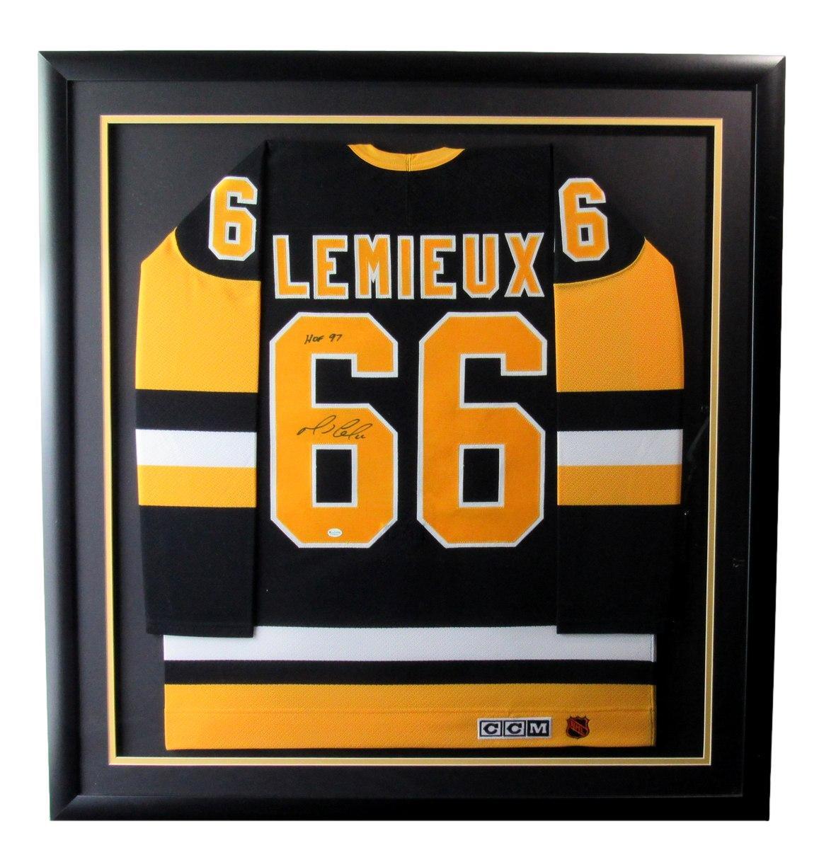 Mario Lemieux Hof Signed/Inscribed Hockey Jersey