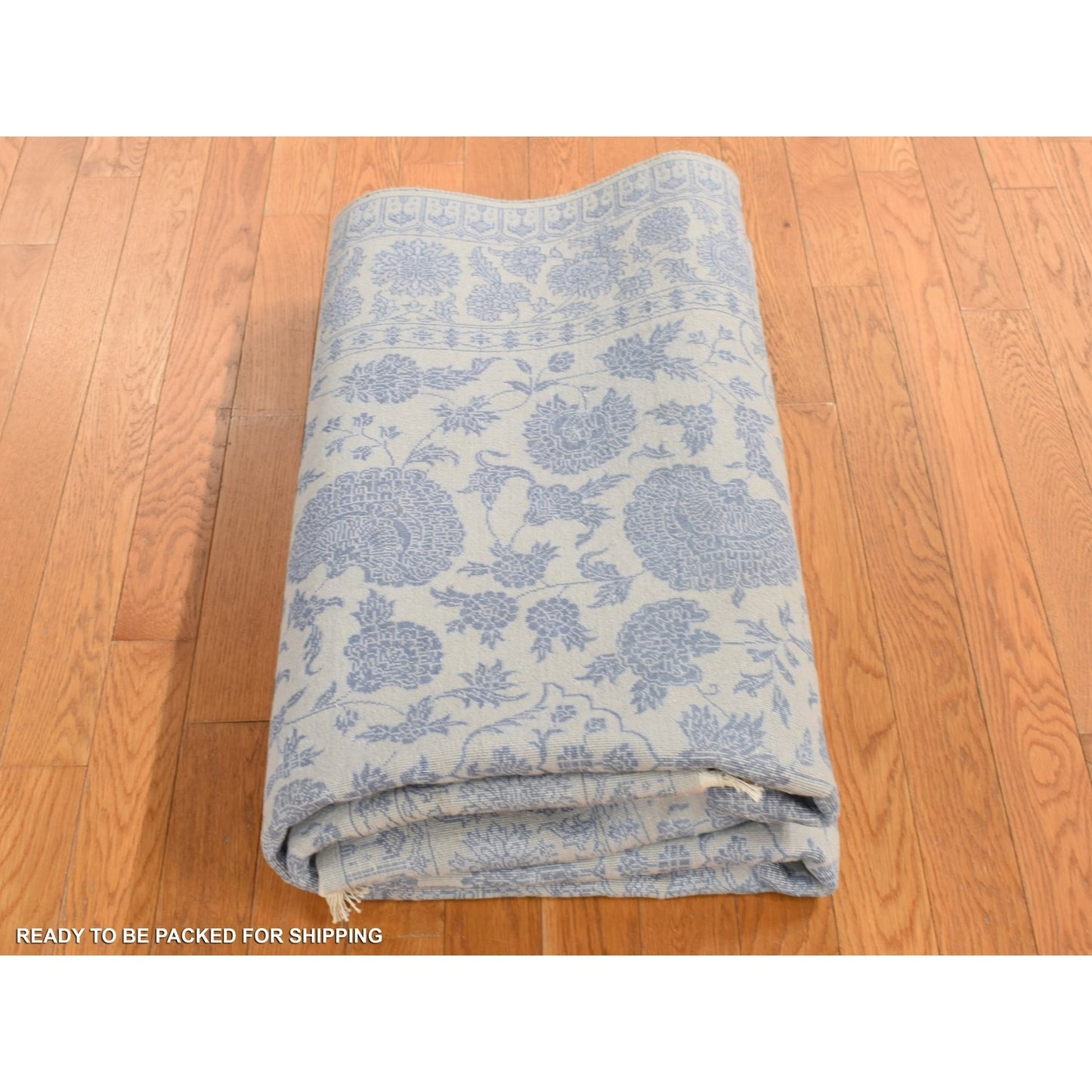5'7"X7'10" Gray Kishoon Design 250 Kpsi Wool And Silk Hand Knotted Rug