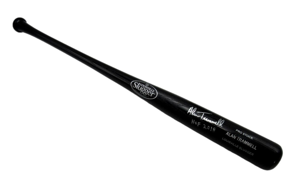 Alan Trammell Hof Autographed/Inscribed Louisville Slugger Bat Tigers Jsa 183640