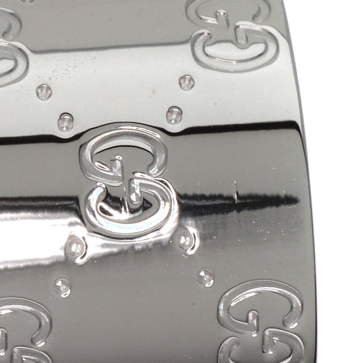 Gucci Ring Icon Wide # 25 K18 White Gold