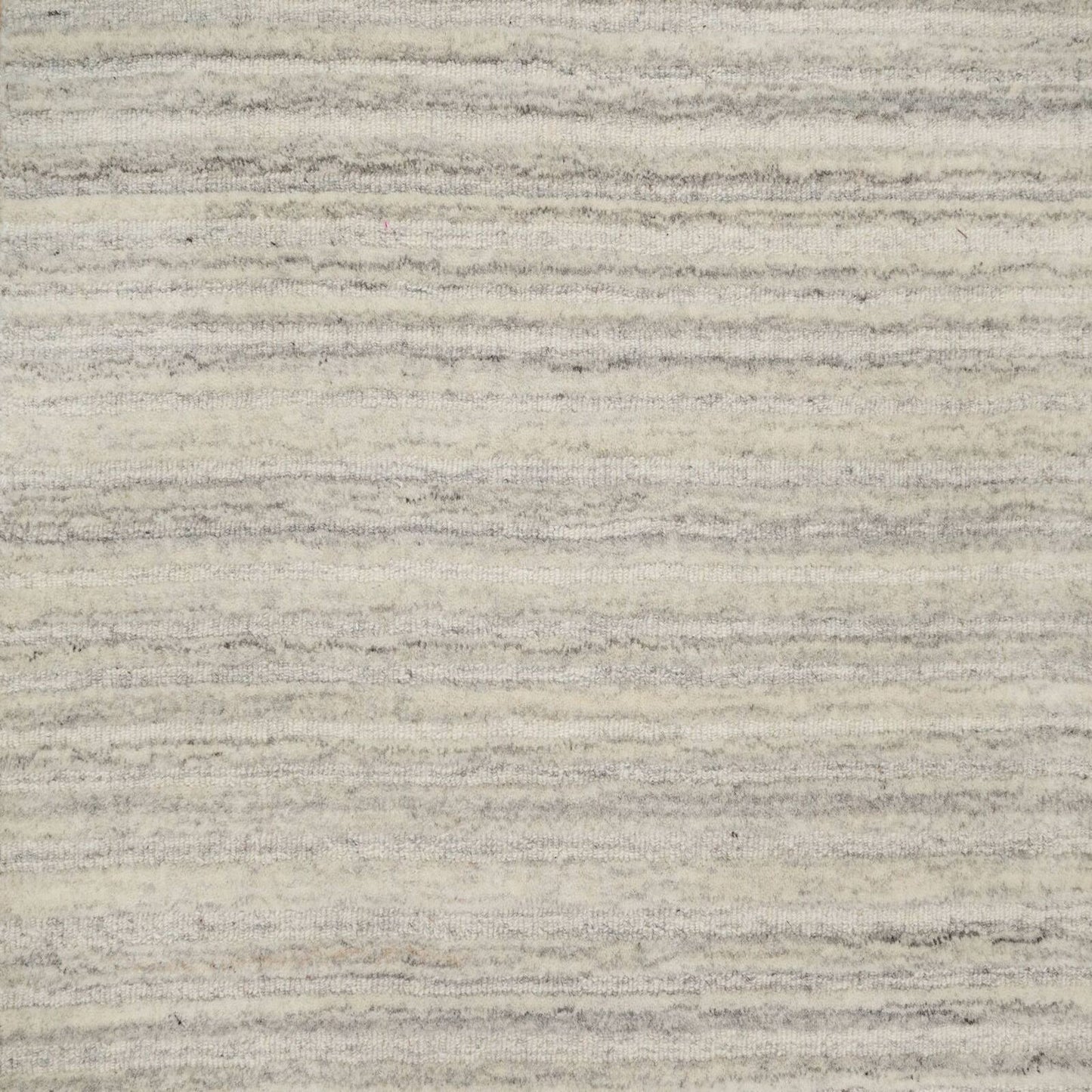 2'6"X10' Beige Plain Modern Design Undyed All Wool Hand Loomed Runner Rug