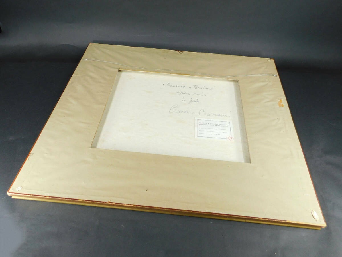 Bonanni Claudio (Italy) Original Painting Oil On Canvas Signed Framed