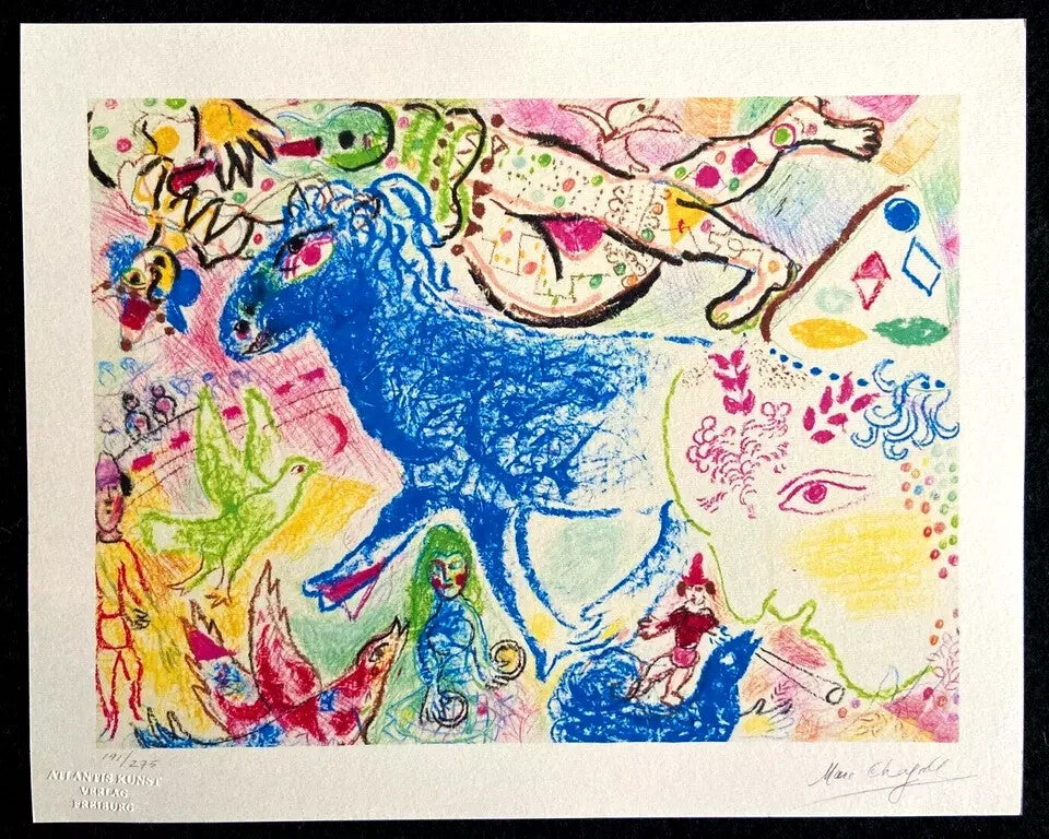 Marc Chagall Lithograph Coa Signed Hand Numbered