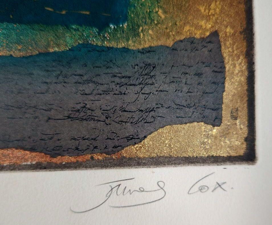 James Cox (Usa) Mixed Media Art Print Etching
