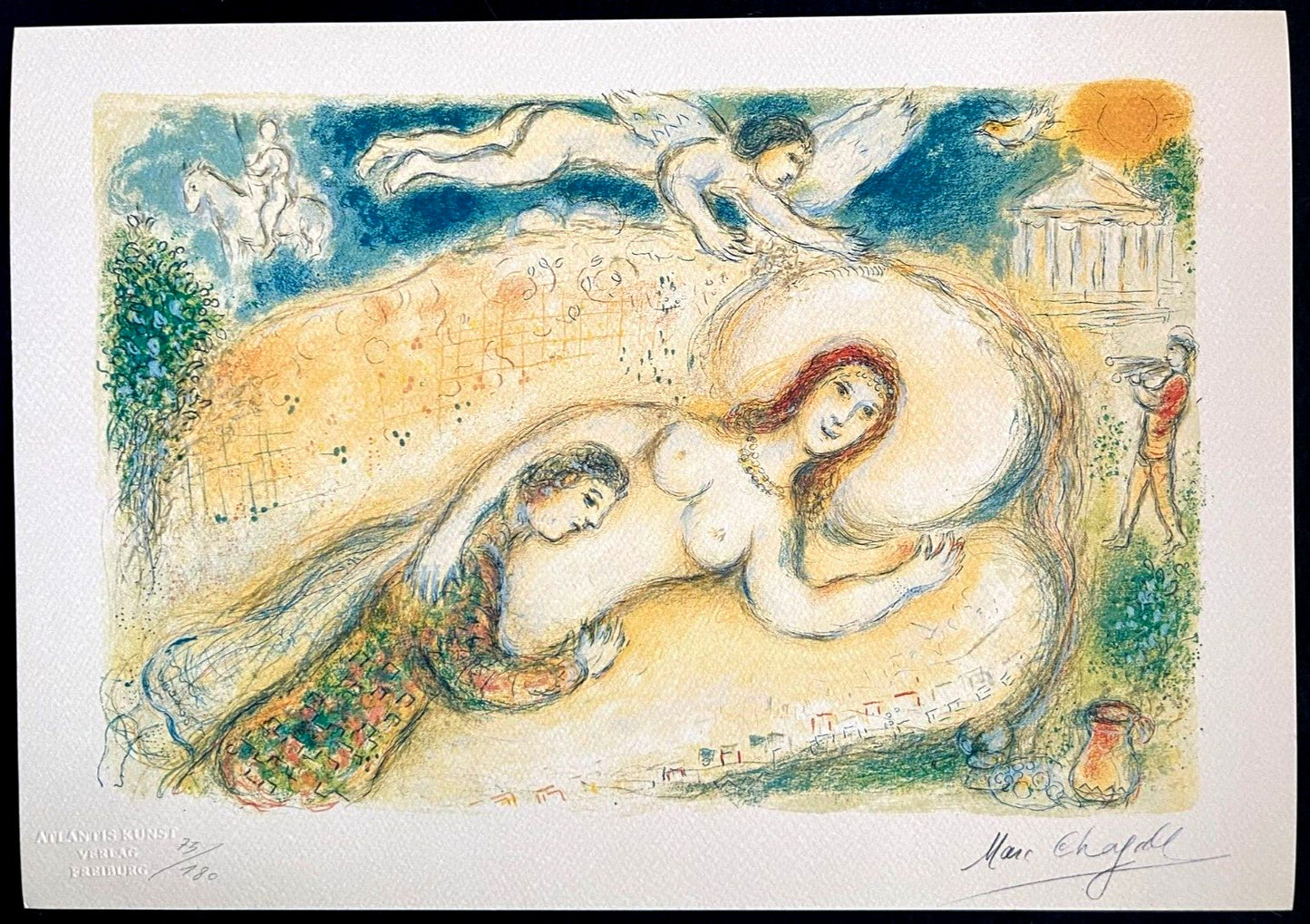 Marc Chagall Lithograph Handmade