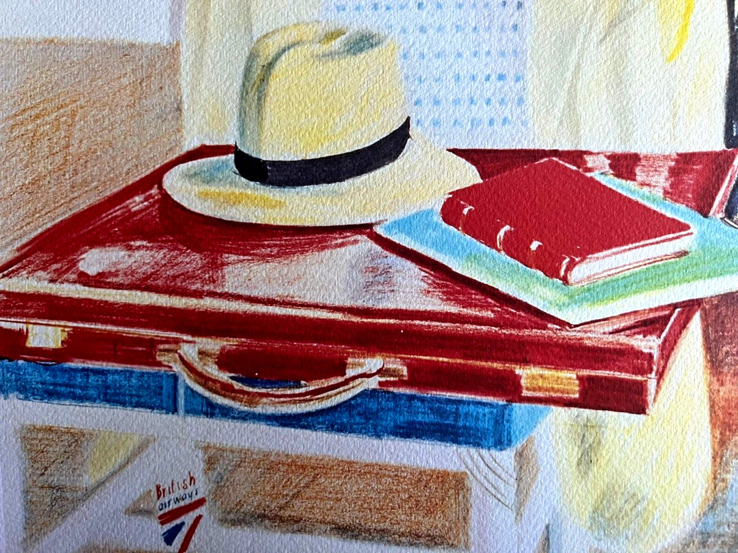 David Hockney Lithograph From A Painting "Bombay"