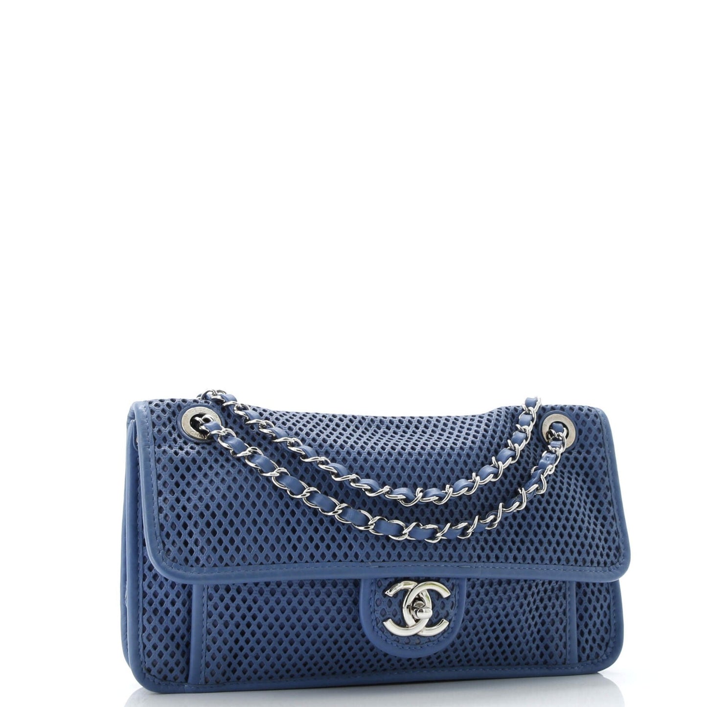 Chanel Up In The Air Flap Bag Perforated Leather Medium