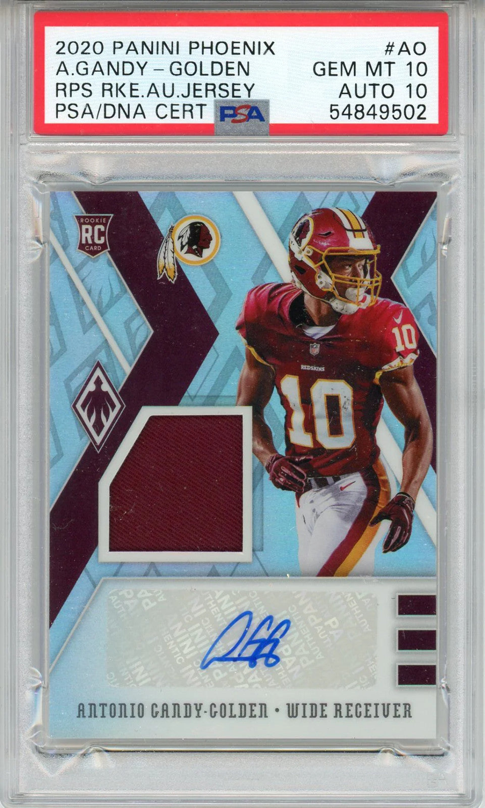 Antonio Gandy Golden Autographed 2020 Panini