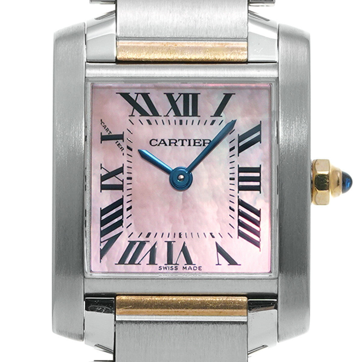 Cartier Tank Franaise Sm W51027Q4 Pink Ladies Used Watch #21218