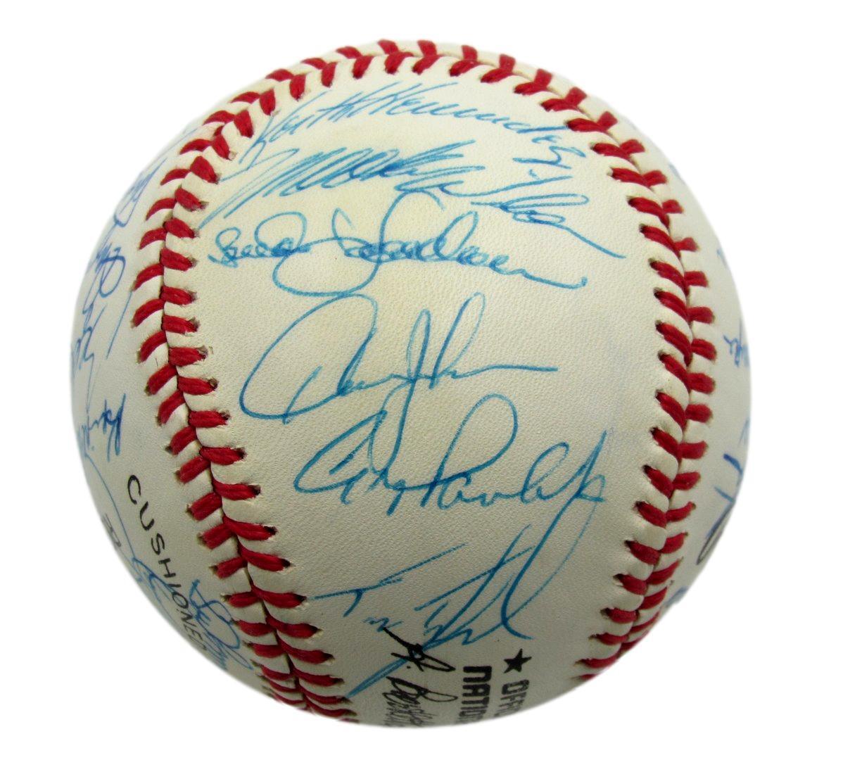 1989 Mets Team Autographed By 28 Johnson Carter