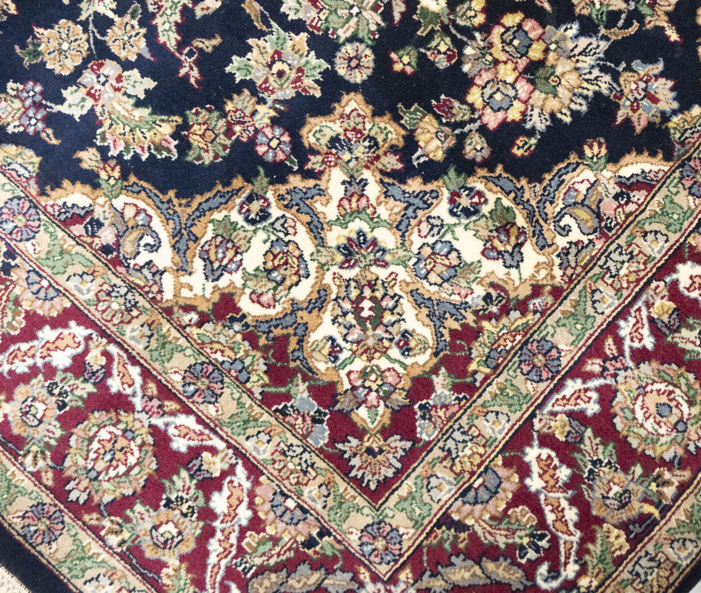 Handmade Oriental Rug Classic Floral Design Home