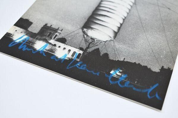 Christo Signed Postcard 23 X 12 Cm (9 X 4.7