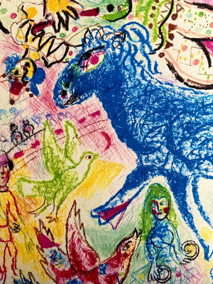 Marc Chagall Lithograph Coa Signed Hand Numbered
